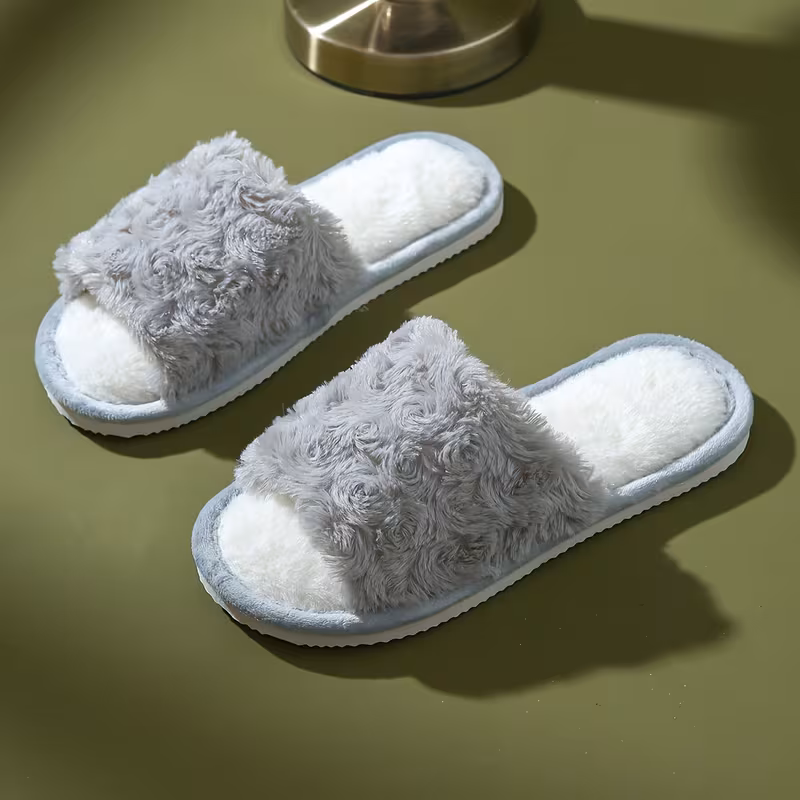 Chaussons à fleurs de rose, Chaussures pour femme vue 2