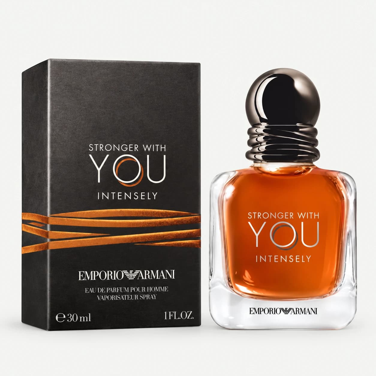 Emporio Armani Stronger With You Intensely – Eau de Parfum Homme – 60 ml Restants / 100 ml – Occasion