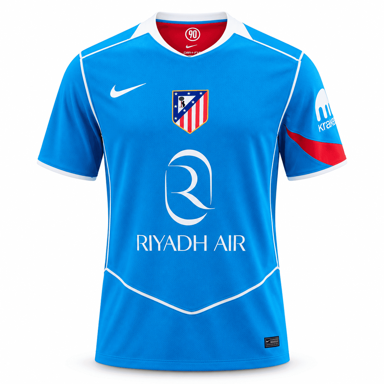 Maillot Atlético Madrid Third 2025/2026 Nike Total 90 Dri-FIT – Bleu