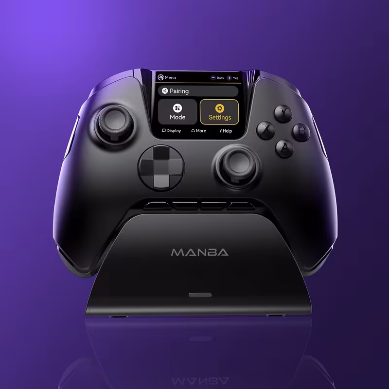 Manette de Jeu Sans Fil Interactive (No Drift) — iOS / Switch / PC / Android / Steam Deck · RGB · Batterie 1800mAh · V2 Noir vue 1