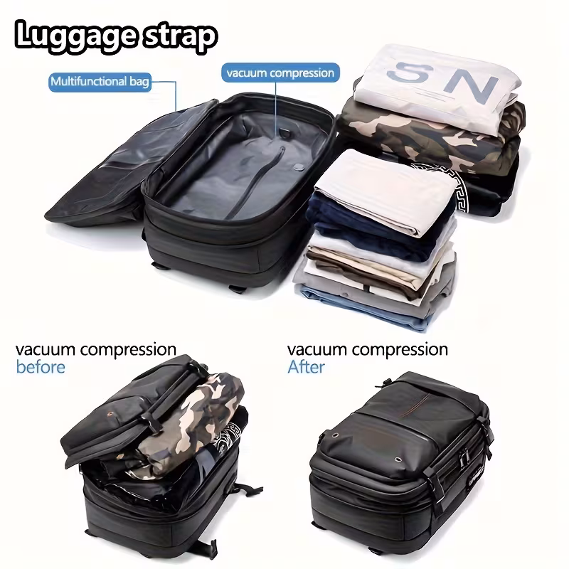 Valise Anti-Vol Extensible 60L avec Sac à Dos vue 3