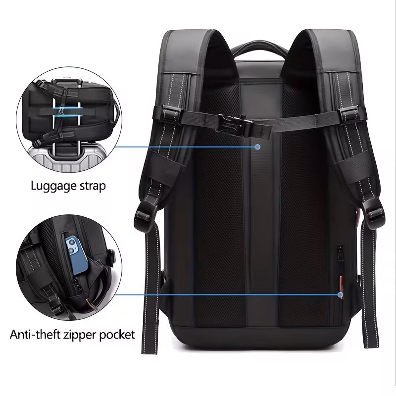 Valise Anti-Vol Extensible 60L avec Sac à Dos vue 6